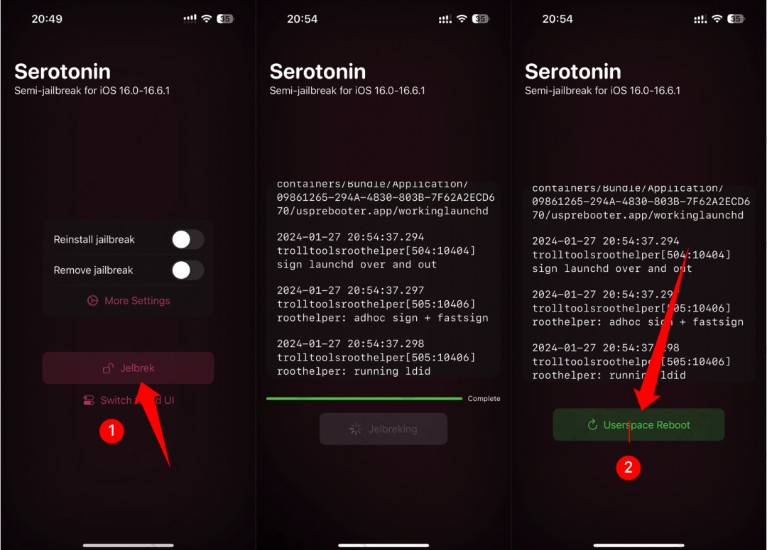 图片[5]-半越狱【Bootstrap+Serotonin】教程来了，支持16-16.6.1-枭木iOS官网